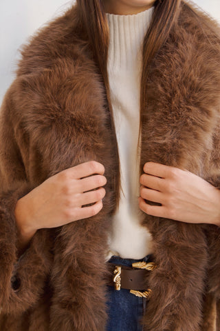 ABRIGO DE PELO VISÓN