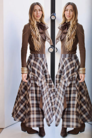 FALDA DE CUADROS ABERTURA