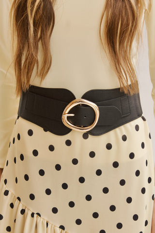 CINTURÓN HEBILLA DORADA