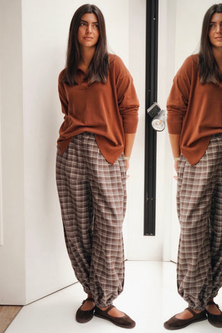 PANTALÓN BOMBACHO DE CUADROS