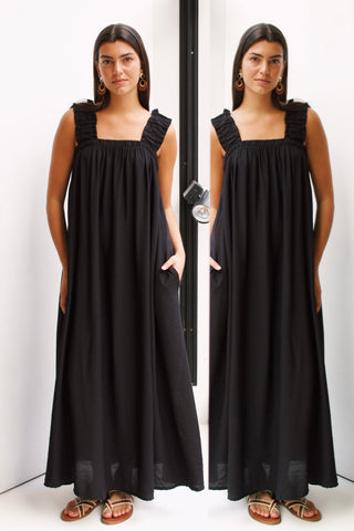 VESTIDO NEGRO LAZADA ESPALDA