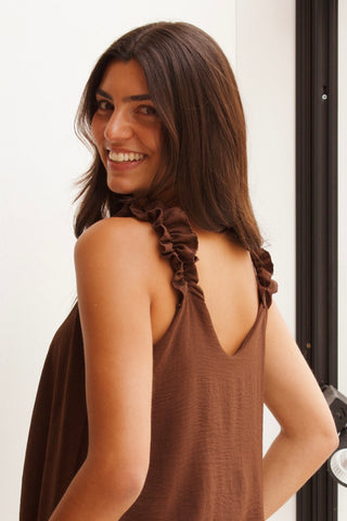 BLUSA FRUNCE TIRANTES