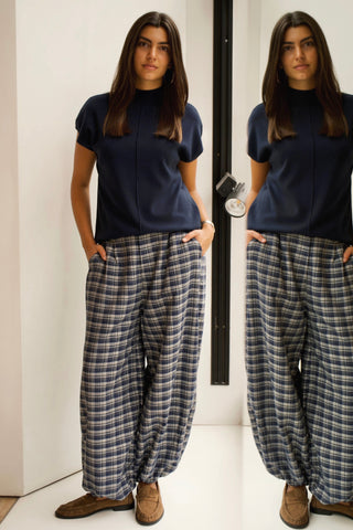 2530 PANTALON BOMBACHO DE CUADROS