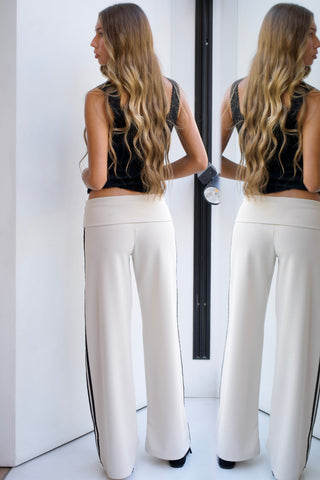 JOGGER WIDE LEG SIDE STRIPE