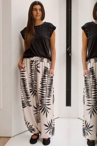 PANTALÓN BOMBACHO ESTAMPADO