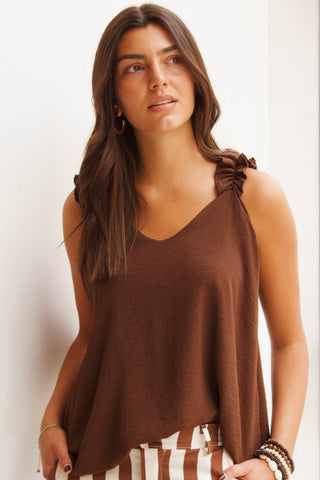 BLUSA FRUNCE TIRANTES
