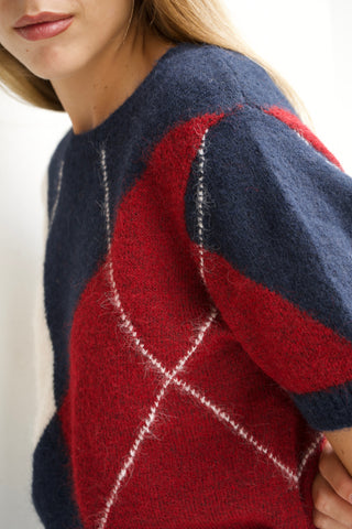 JERSEY DE ROMBOS MANGA CORTA