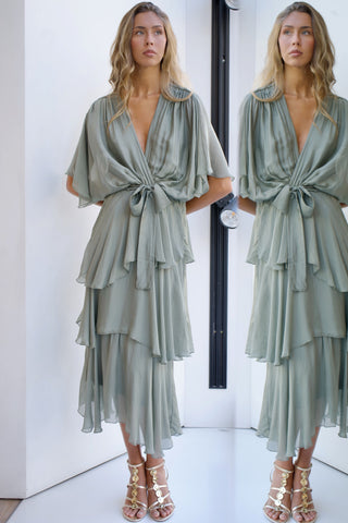 VESTIDO VOLANTES MINT