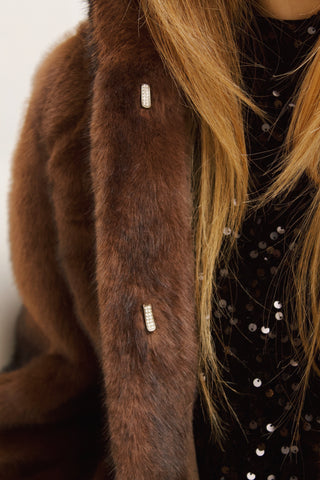 CHAQUETÓN DE PELO CON CAPUCHA