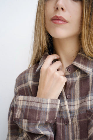 CAMISA OVERSIZED ESTAMPADO DE CUADROS