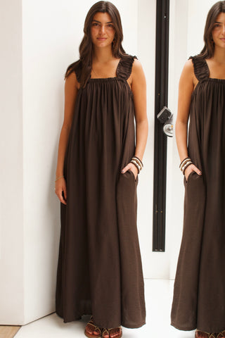 VESTIDO CHOCOLATE LAZADA ESPALDA