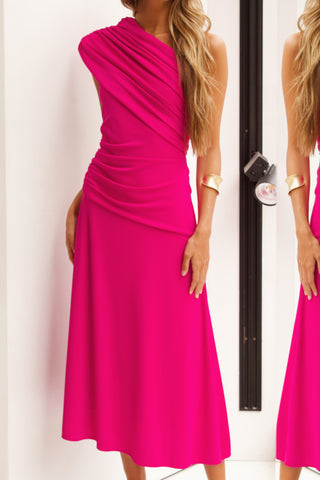 VESTIDO FUCSIA