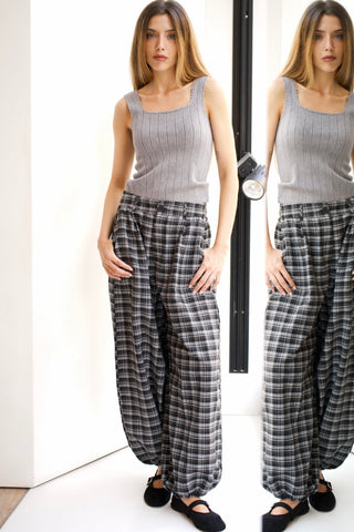 PANTALÓN BOMBACHO DE CUADROS