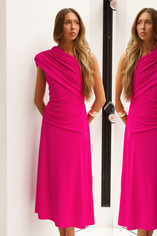 VESTIDO FUCSIA