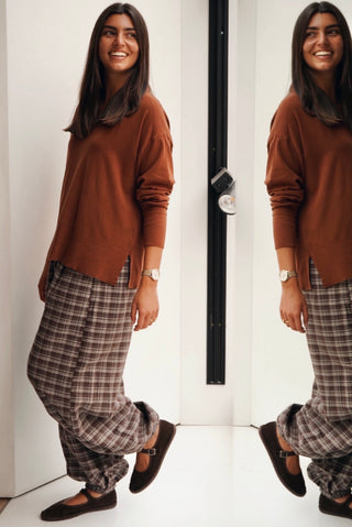 PANTALÓN BOMBACHO DE CUADROS