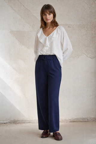 PANTALÓN AZUL MARINO CINTURÓN