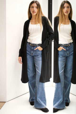 MAXI CHAQUETA NEGRA