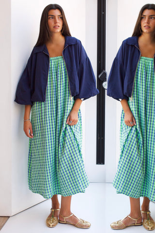 VESTIDO VICHY LAZO ESPALDA
