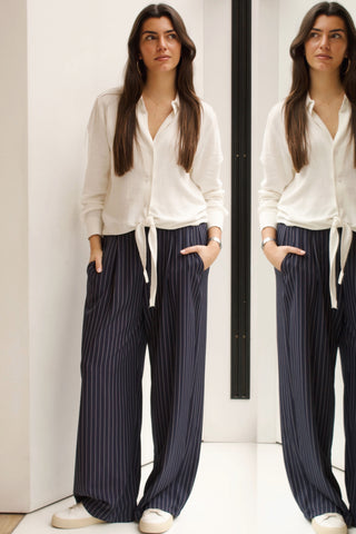 PANTALÓN RAYA DIPLOMÁTICA AZUL