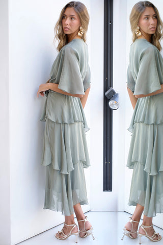 VESTIDO VOLANTES MINT