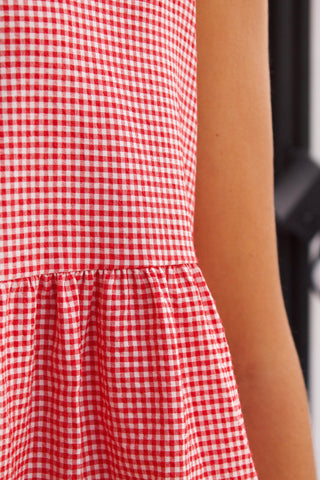 VESTIDO VICHY BABYDOLL