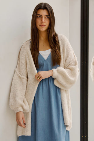 CHAQUETA DE PUNTO CRUDA