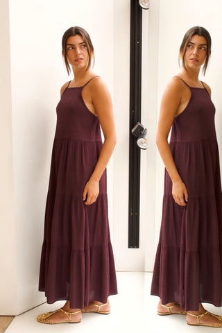 MAXI VESTIDO DE PUNTO TIRANTES
