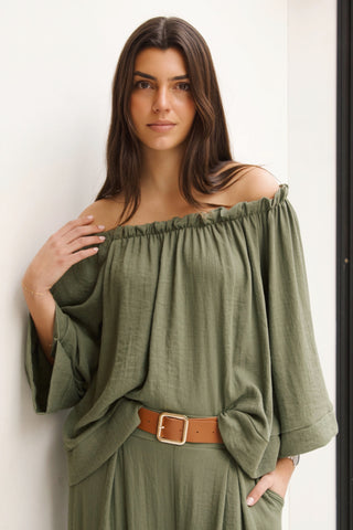 TOP ESCOTE MESONERA VERDE