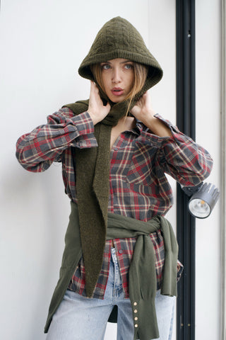 CAMISA OVERSIZED ESTAMPADO DE CUADROS