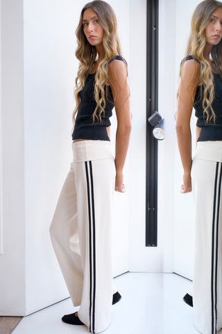 JOGGER WIDE LEG SIDE STRIPE