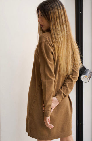 VESTIDO DE PUNTO CAMEL