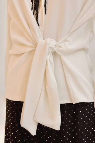 CAMISA BLANCA NUDO CINTURA