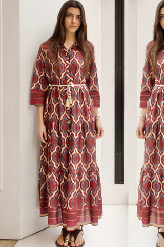 VESTIDO CAMISERO ESTAMPADO