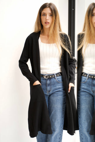 MAXI CHAQUETA NEGRA