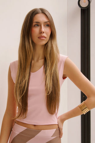 TOP ROSA ESCOTE V