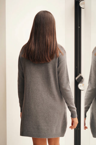 VESTIDO DE PUNTO GRIS