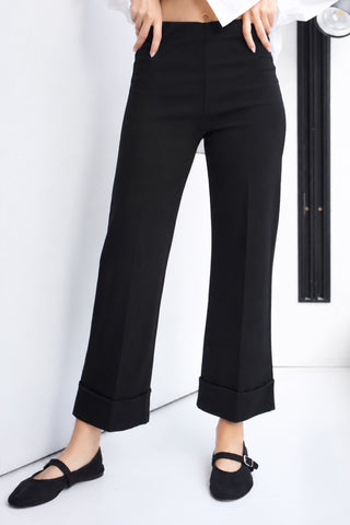 PANTALÓN NEGRO PUNTO ROMA