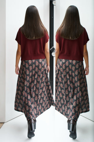 FALDA MIDI ESTAMPADA