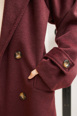 ABRIGO COLOR VINO