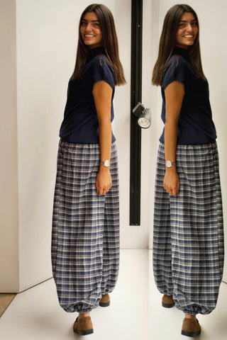 PANTALÓN BOMBACHO DE CUADROS