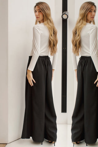 PANTALÓN NEGRO BROCHE