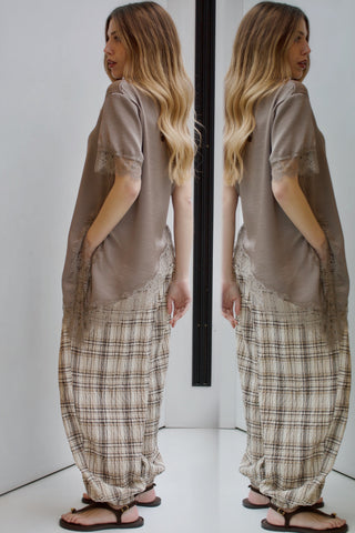 PANTALÓN BOMBACHO CUADROS