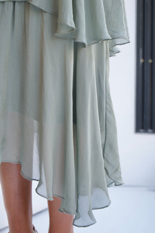 VESTIDO VOLANTES MINT