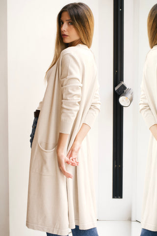 MAXI CHAQUETA ARENA
