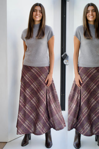 FALDA MIDI ESTAMPADA