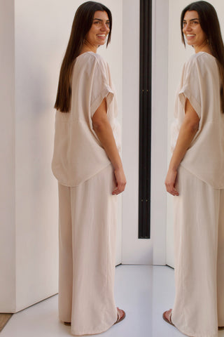 PANTALÓN TENCEL BEIGE