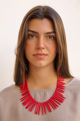 COLLAR PINCHOS CORAL