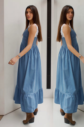 VESTIDO DENIM TIRANTES