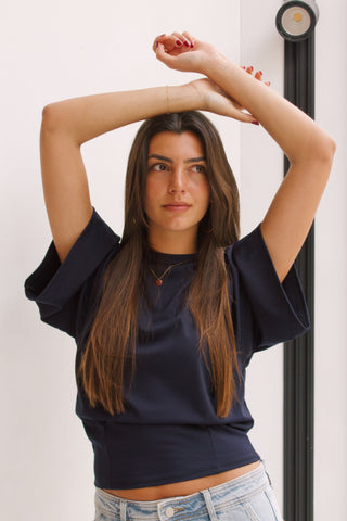 CAMISETA BÁSICA PINZAS NAVY