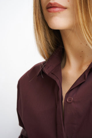 CAMISA BERENJENA OVERSIZE